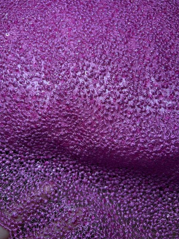 Tela bordado en relieve con lentejuela Relieve morado, referencia 007