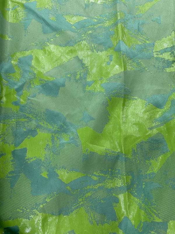 Tela jacquard Pincelada lima, referencia 078